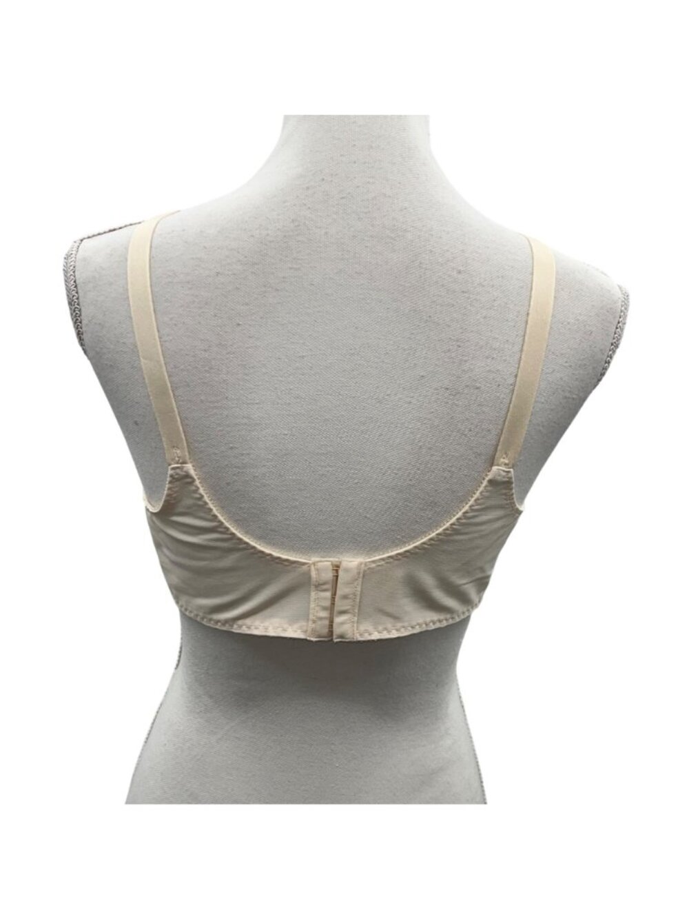 Full Coverage Bali Nude Bra Womens 38C Used Lace Mesh Underwire 0180 - Picture 2 of 13